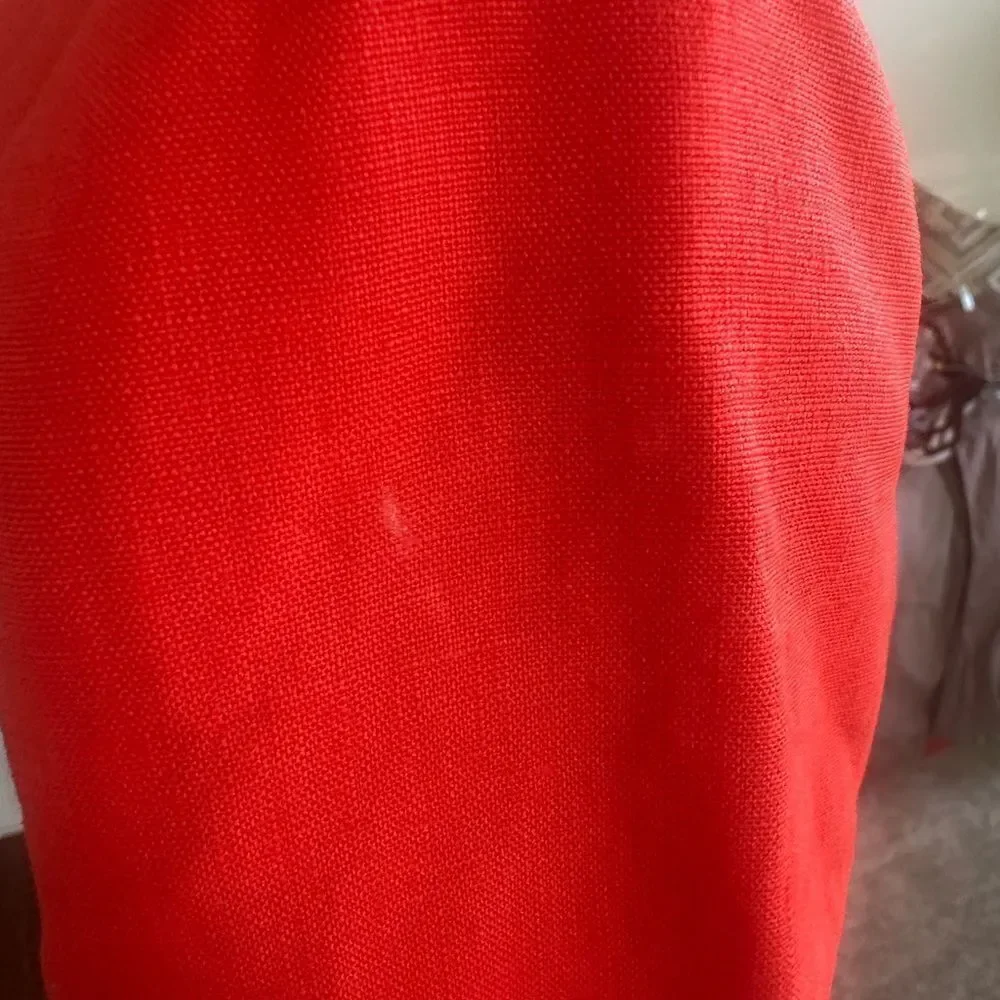 J. Crew Red Linen Women’s Blazer 2